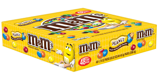 [풀사이즈팩] 마스 Mars M&M's 땅콩 49g 48pc (2.36kg)