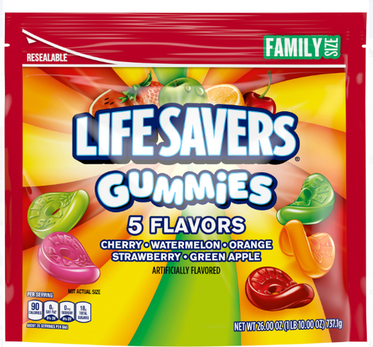 라이프세이버 Lifesavers 과일맛 거미 737g