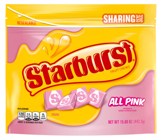 스타버스트 Starburst 올핑크 과일 카라멜 442g