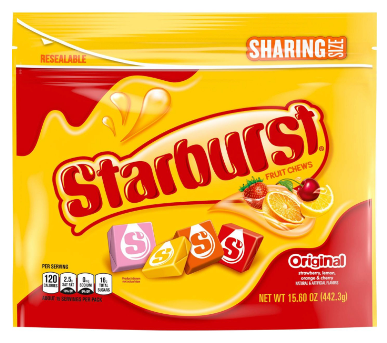 스타버스트 Starburst 오리지널 과일 카라멜 442g