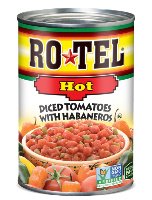 로텔 Rotel Non-GMO 핫 다이스드 토마토 하바네로 283g 4ct (1.13kg) 🌶