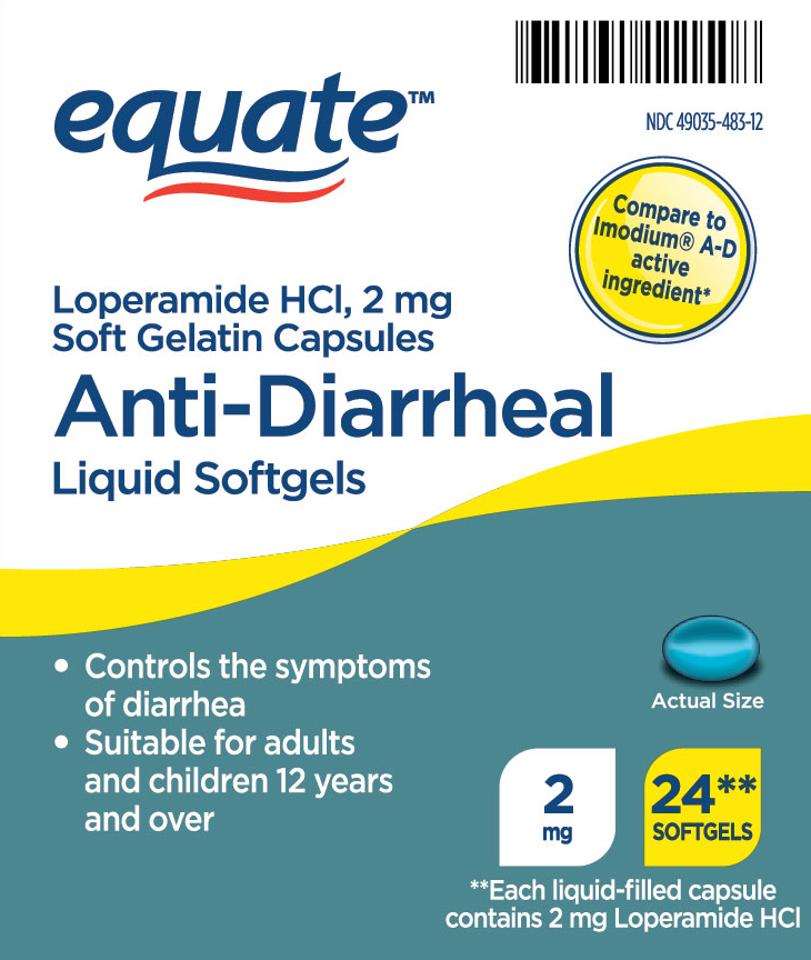 6+ 이퀘이트 Equate 로페라미드 HCl 2mg 지사제 소프트젤 24정 *이모디움 AD 동일 활성성분*