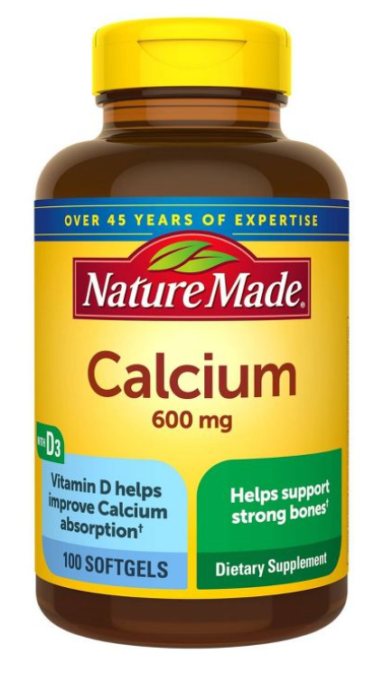 네이처메이드 Nature Made 칼슘 600mg + 비타민 D3 100 액정