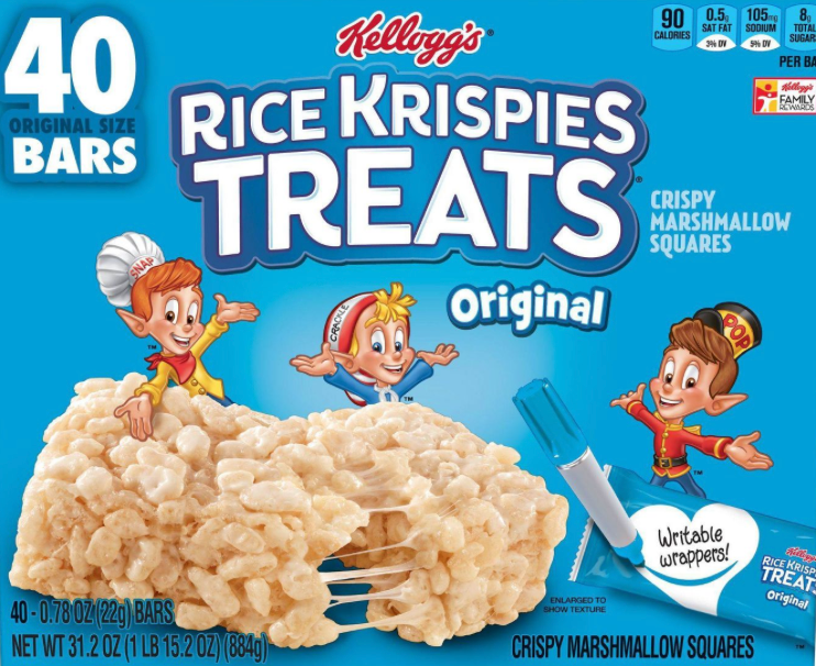 켈로그 Kellogg's 라이스 크리스피 트리트 오리지널 22g 40ct (884g)