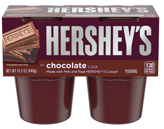 허쉬 Hershey's 초콜렛 푸딩 4ct (444g)