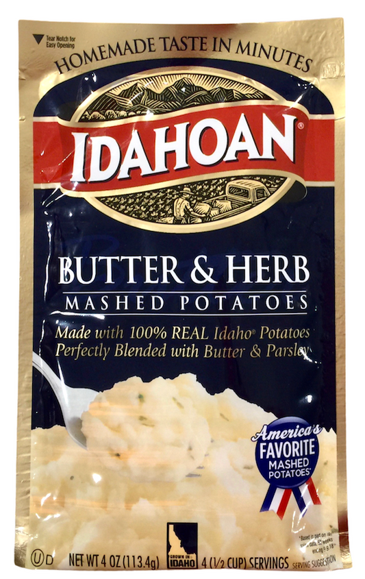 아이다호안 Idahoan 글루텐-프리 버터 & 허브 매시드 포테이토 113g 2ct (226g)