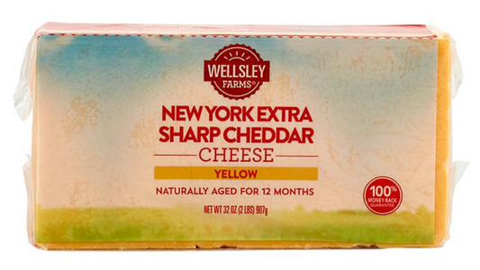 웰슬리팜 Wellsley Farms 뉴욕 엑스트라 샤프 체다 치즈 907g