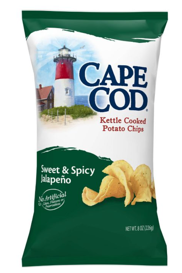 케이프코드 Cape Cod Non-GMO 글루텐-프리 스위트앤스파이시 할라피뇨 감자칩 226g 🌶