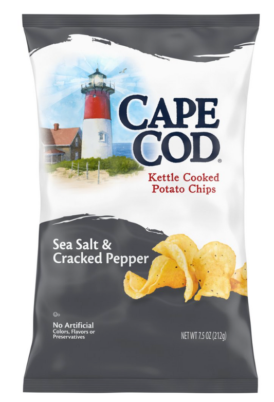케이프코드 Cape Cod Non-GMO 글루텐-프리 시솔트앤페퍼 감자칩 212g