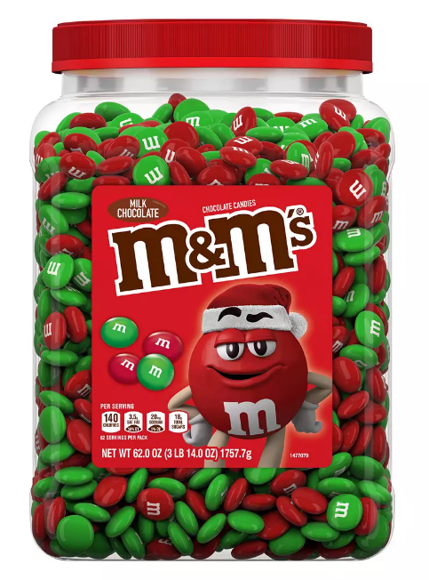 마스 Mars M&M's 밀크초콜렛 엠앤엠 캐니스터 1.75kg *홀리데이 한정판*