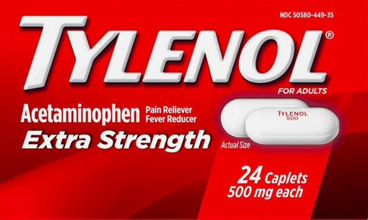 타이레놀 Tylenol 아세트아미노펜 500mg 24정