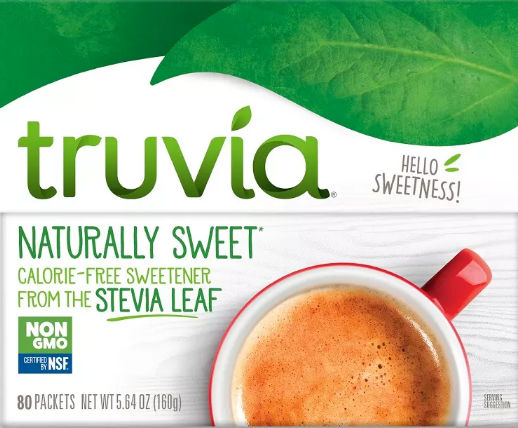 트루비아 Truvia Non-GMO 0칼로리 스테비아 당뇨•케토 감미료 80ct (160g)