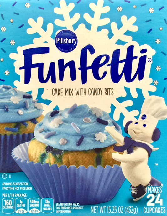 필즈베리 Pillsbury 펀페티 홀리데이 케이크믹스 + 스프링클 Blue 432g