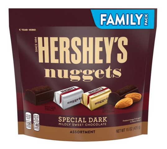 허쉬 Hershey's 너겟 글루텐-프리 스페셜 다크초콜렛 2가지맛 425g