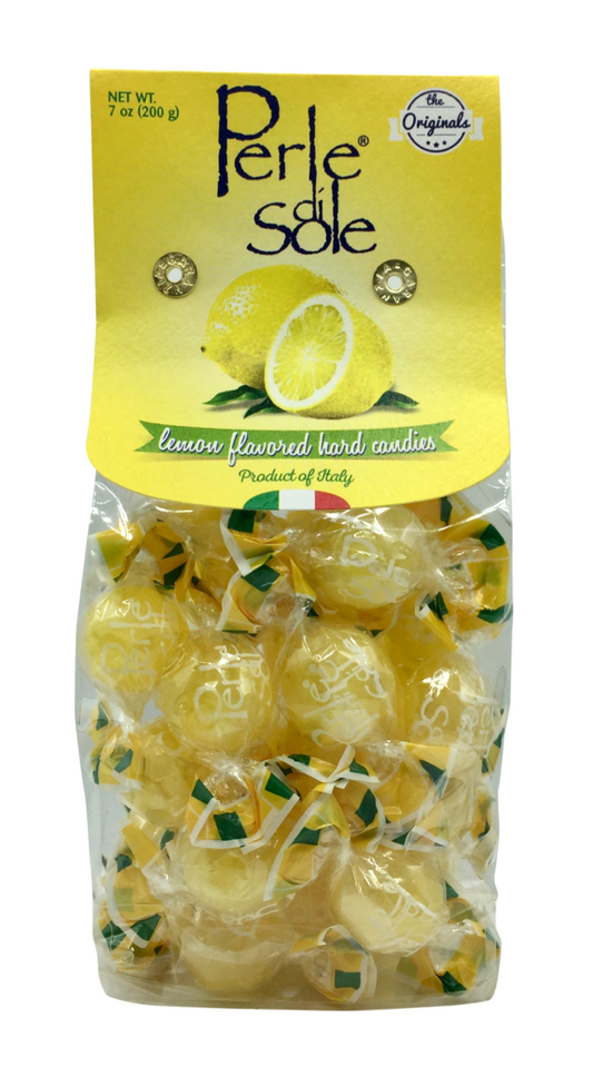 페르리디솔레 Perle di Sole GMO-프리 이탈리안 레몬 하드 캔디 200g