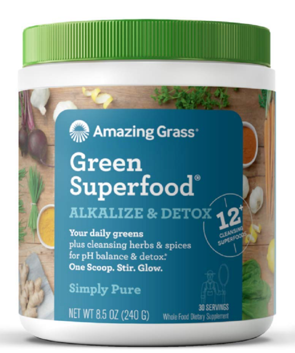 어메이징그래스 Amazing Grass 그린수퍼푸드 알카라이즈 & 디톡스 240g 2개 (60일)