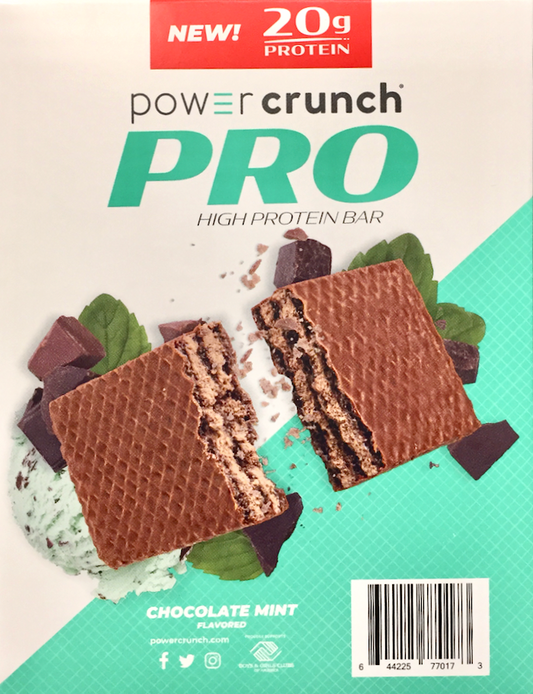 파워크런치 Power Crunch 프로 초콜렛 민트 단백질 에너지바 58g 4ct (232g) *단백질 20g*