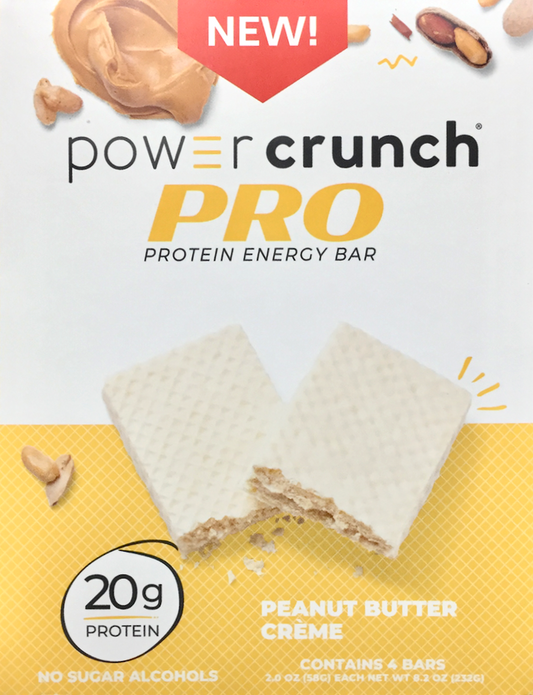 파워크런치 Power Crunch 프로 땅콩버터 크림 단백질 에너지바 58g 4ct (232g) *단백질 20g*