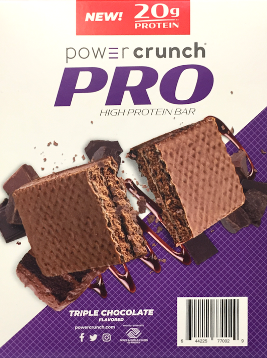 파워크런치 Power Crunch 프로 트리플 초콜렛 단백질 에너지바 58g 4ct (232g) *단백질 20g*