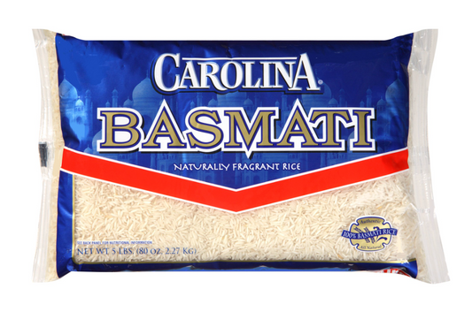 캐롤라이나 Carolina Non-GMO 바스마티 장립쌀 2.27kg