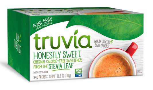 트루비아 Truvia Non-GMO 0칼로리 스테비아 당뇨•케토 감미료 240ct (480g)