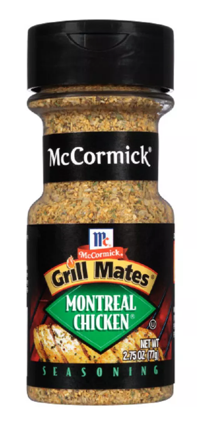 맥코믹 McCormick 그릴메이트 슈가/글루텐-프리 0칼로리 몬트리올 치킨 시즈닝 77g