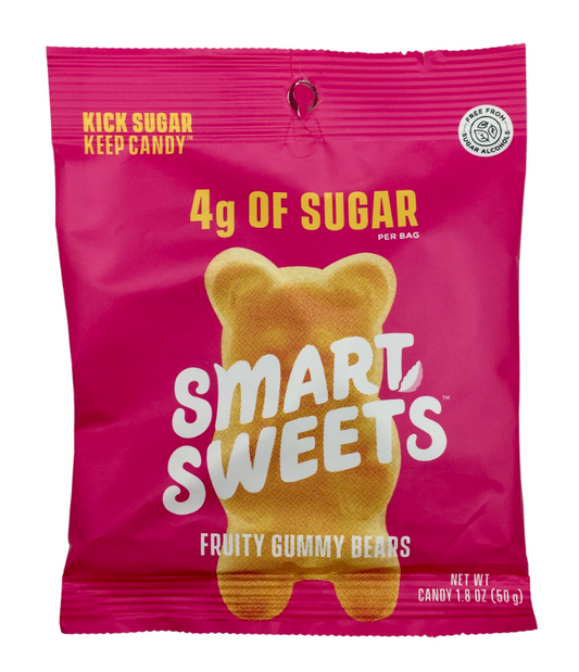 스마트스위츠 Smart Sweets Non-GMO 슈가/글루텐-프리 거미 베어 50g 12ct (600g) *100% 천연성분*