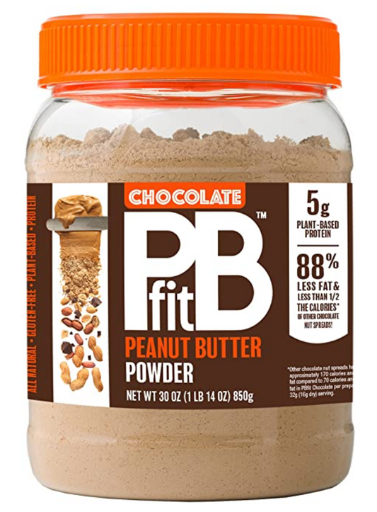 피비피트 PBfit Non-GMO 글루텐-프리 88% 무지방 초콜렛 땅콩버터 파우더 850g