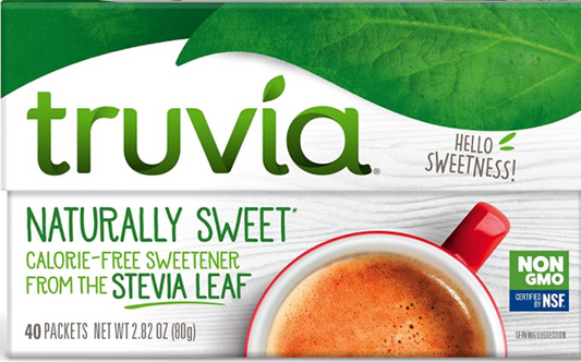 트루비아 Truvia Non-GMO 0칼로리 스테비아 당뇨•케토 감미료 40ct (80g)