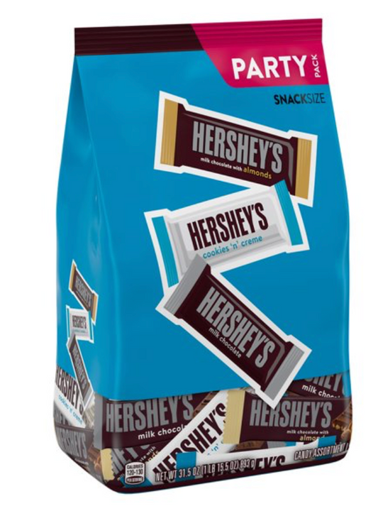 허쉬 Hershey's 허쉬초콜렛 3가지맛 파티팩 893g #스낵사이즈