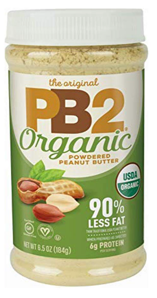 피비투 PB2 유기농/Non-GMO 글루텐-프리 90% 무지방 땅콩버터 가루 184g