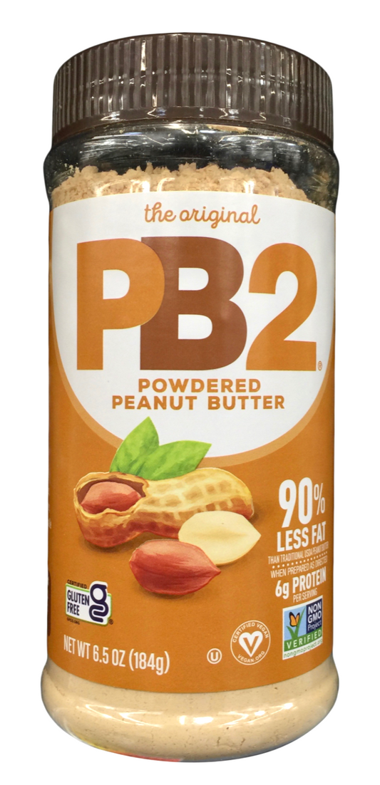 피비투 PB2 Non-GMO 글루텐-프리 90% 무지방 땅콩버터 가루 184g