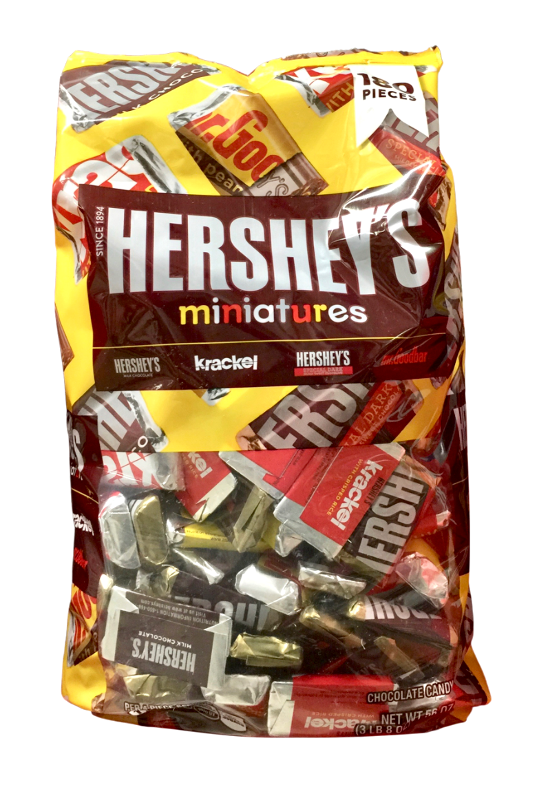 허쉬 Hershey's 미니어처스 초콜렛 4가지맛 밸류팩 180pc (1.58kg)