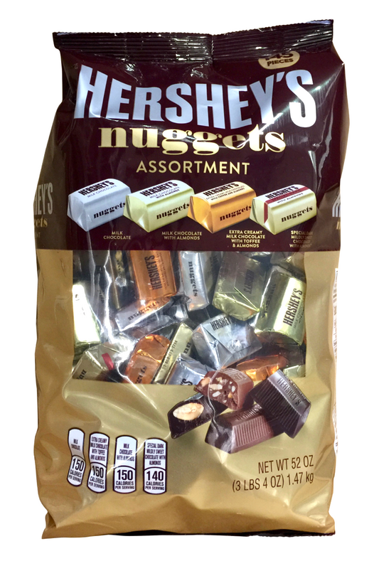 허쉬 Hershey's 너겟 글루텐-프리 초콜렛 4가지맛 밸류팩 1.47kg