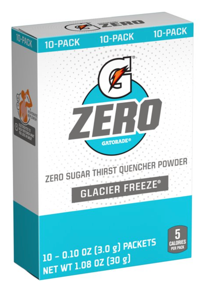 게토레이 Gatorade 제로슈가 드링크 믹스 Glacier Freeze 10pc (30g)