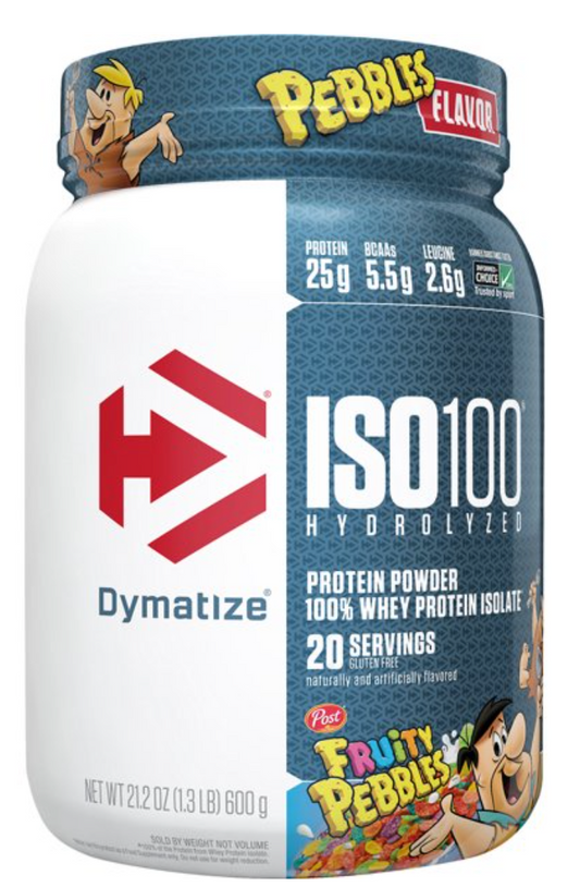 다이마타이즈 Dymatize ISO100 100% 유청단백질 프로틴 파우더 Fruity Pebbles 600g *단백질 25g*