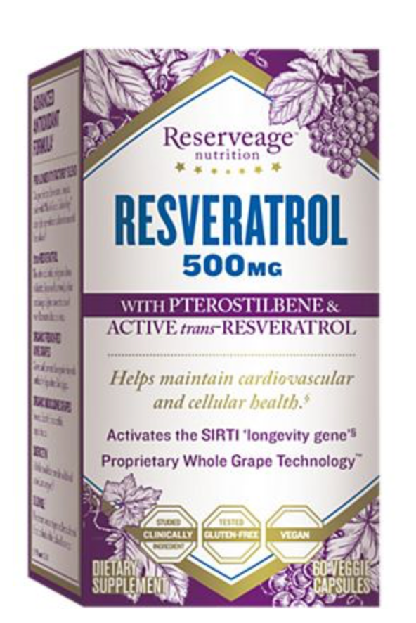 리저브에이지 Reserveage 레스베라트롤 500mg 60정 *세계최고순도*회춘포뮬라*