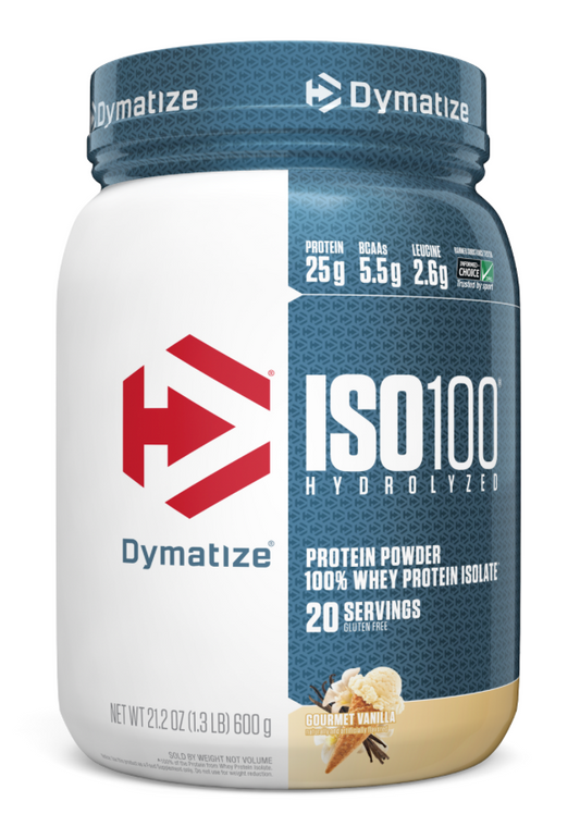 다이마타이즈 Dymatize ISO100 100% 유청단백질 프로틴 파우더 Gourmet Vanilla 600g *단백질 25g*