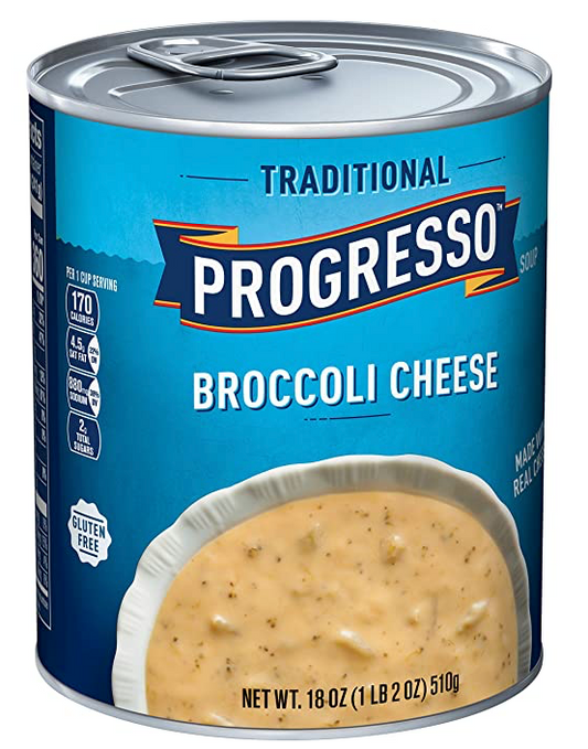 프로그레소 Progresso 글루텐-프리 브로콜리 치즈 스프 510g 6ct (3.06kg)