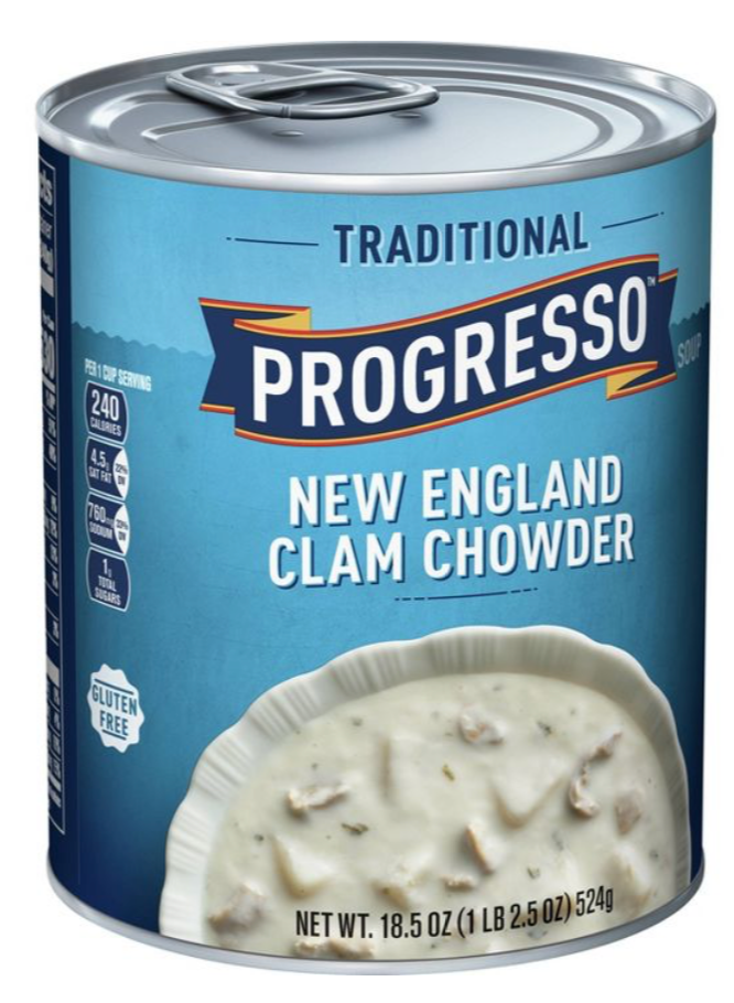 프로그레소 Progresso 글루텐-프리 뉴잉글랜드 클램 차우더 524g 6ct (3.14kg)