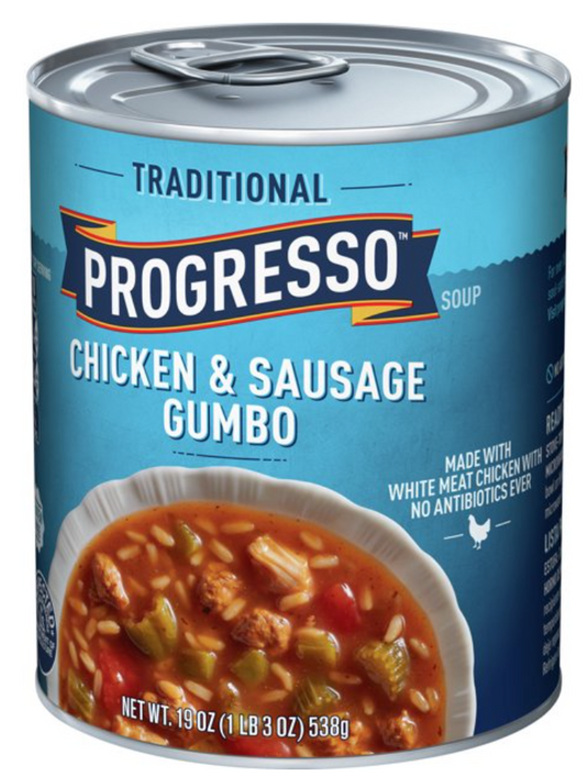 프로그레소 Progresso 치킨 소세지 검보 스프 538g 6ct (3.22kg)