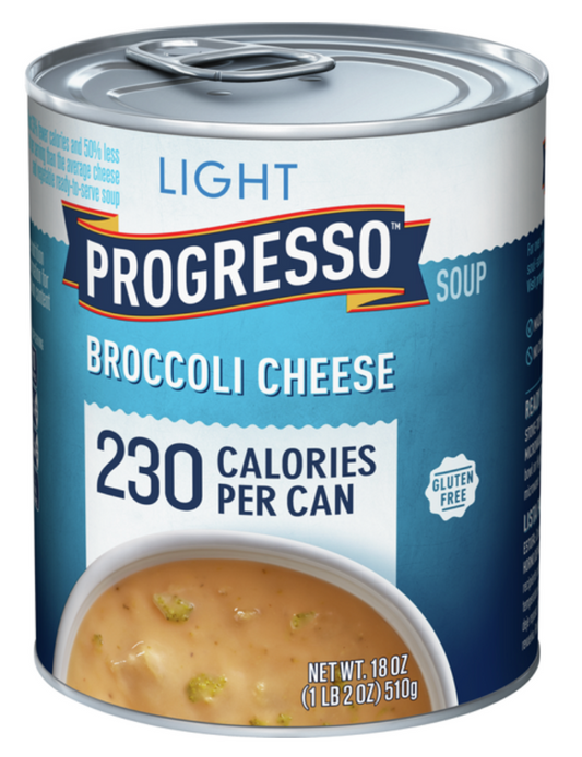프로그레소 Progresso 라이트 글루텐-프리 브로콜리 치즈 스프 510g 6ct (3.06kg)