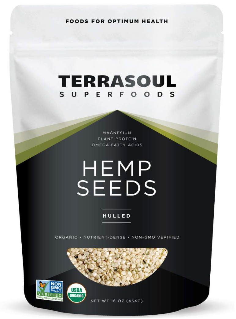 테라소울 Terrasoul 유기농/Non-GMO 헴프 하츠 (껍질제거 대마씨) 454g