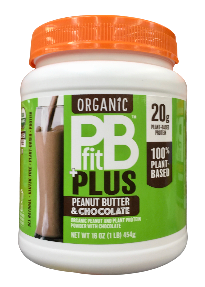 피비피트 PBfit 유기농/Non-GMO 글루텐-프리 땅콩버터+초콜렛 프로틴 파우더 454g *식물성 단백질 20g*