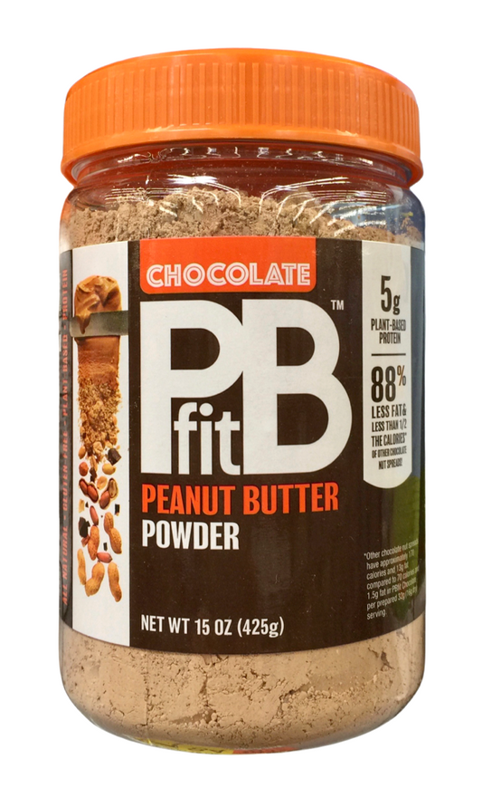 피비피트 PBfit Non-GMO 글루텐-프리 88% 무지방 초콜렛 땅콩버터 파우더 425g