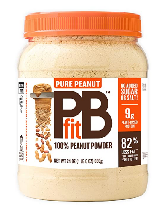 피비피트 PBfit Non-GMO 슈가/글루텐-프리 82% 무지방 땅콩 파우더 680g *식물성 단백질 9g*