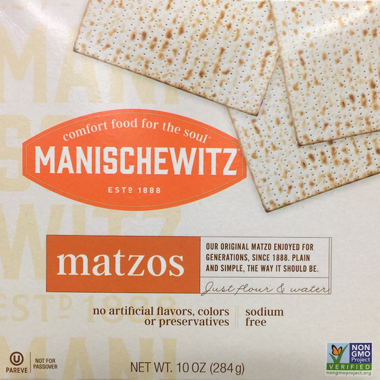 마니셰비츠 Manischewitz Non-GMO 슈가/나트륨-프리 맛초 (매트조) 플랫브레드 284g