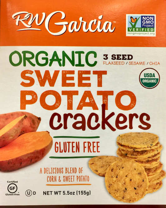 가르시아 Garcia 유기농/Non-GMO 글루텐-프리 고구마 크래커 155g *100% 천연 원료*