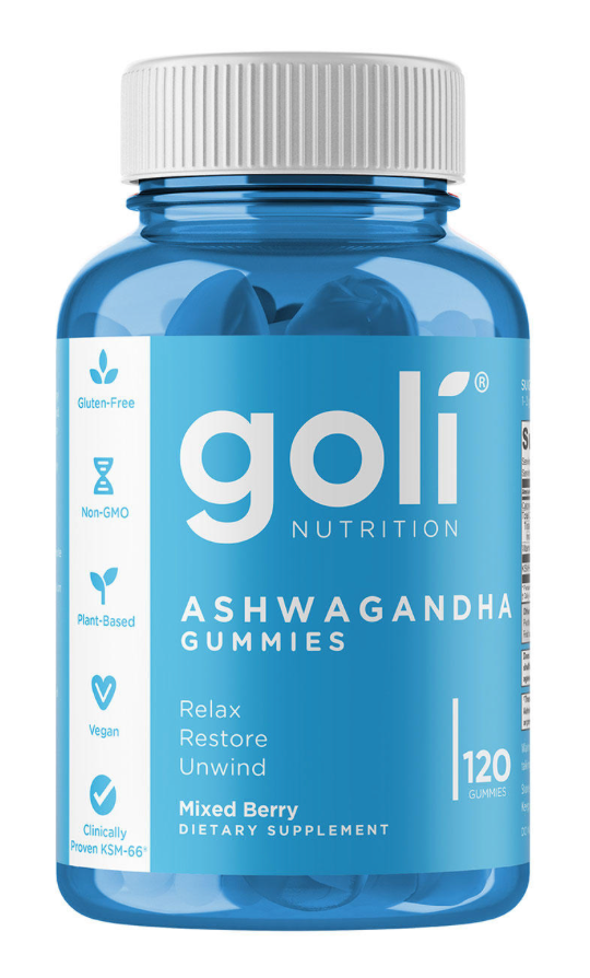 골리 Non-GMO 젤라틴-프리 KSM-66® 애쉬와간다 150mg + D2 거미 120정