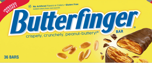 [풀사이즈팩] 네슬레 Nestle 글루텐-프리 버터핑거 풀사이즈 초콜렛바 36ct (1.94kg)